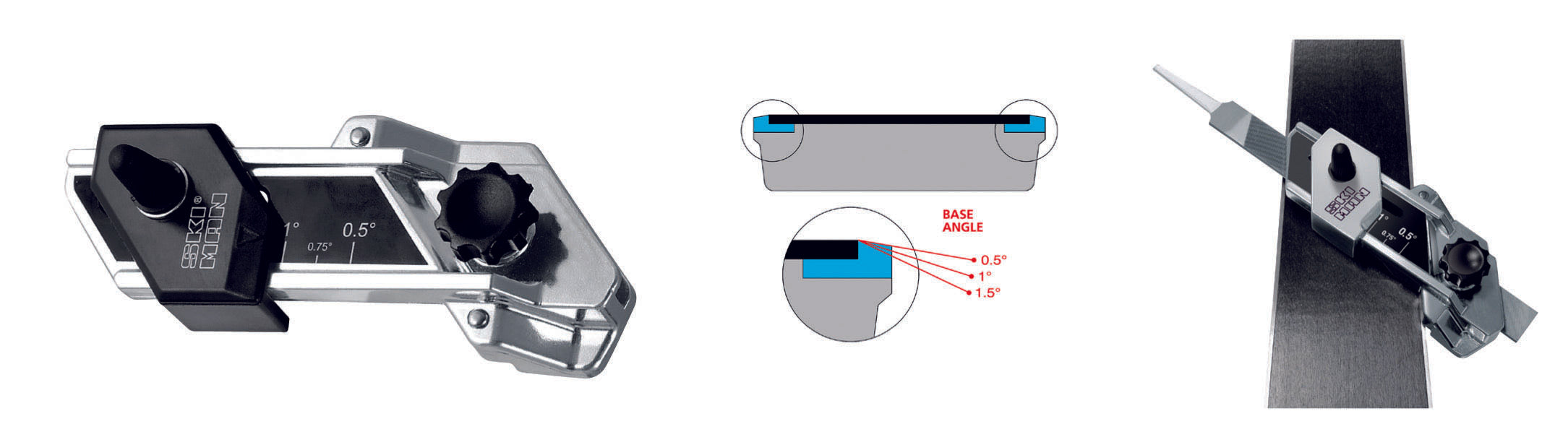 ADJUSTABLE BASE EDGE FILE GUIDE