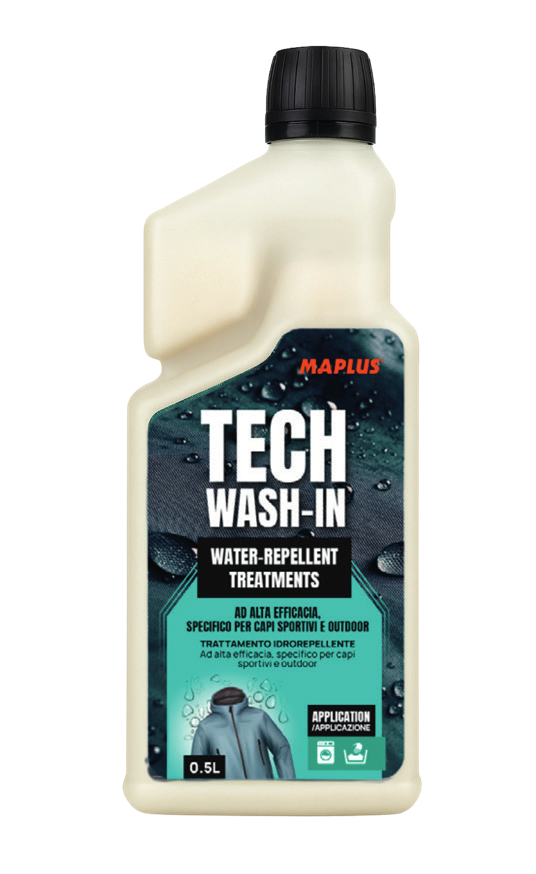 Maplus TechWash-In 500ml - Trattamento idrorepellente wash-in per tessuti tecnici